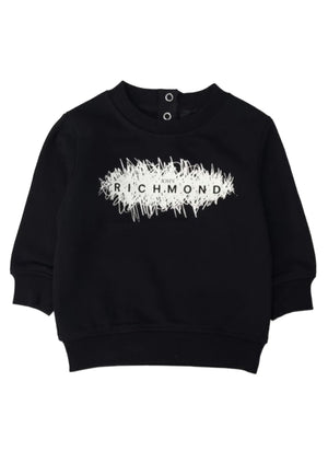 ViaMonte Shop | John Richmond felpa nera neonato in cotone