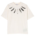 ViaMonte Shop | Marcelo Burlon t-shirt beige bambino in cotone organico