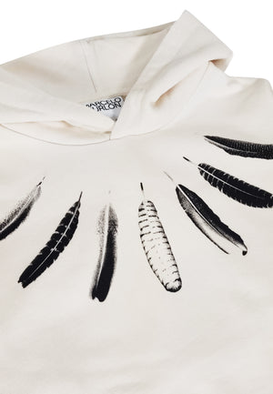 ViaMonte Shop | Marcelo Burlon felpa beige chiaro bambino in cotone