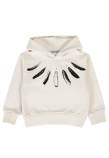 ViaMonte Shop | Marcelo Burlon felpa beige chiaro bambino in cotone