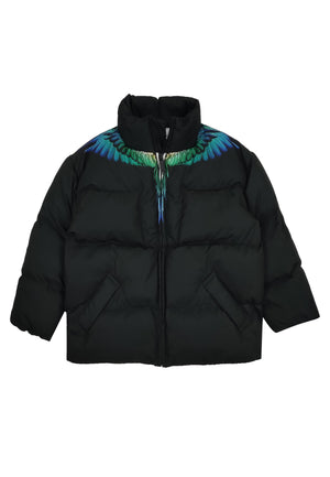 ViaMonte Shop | Marcelo Burlon giubbino nero bambino in nylon