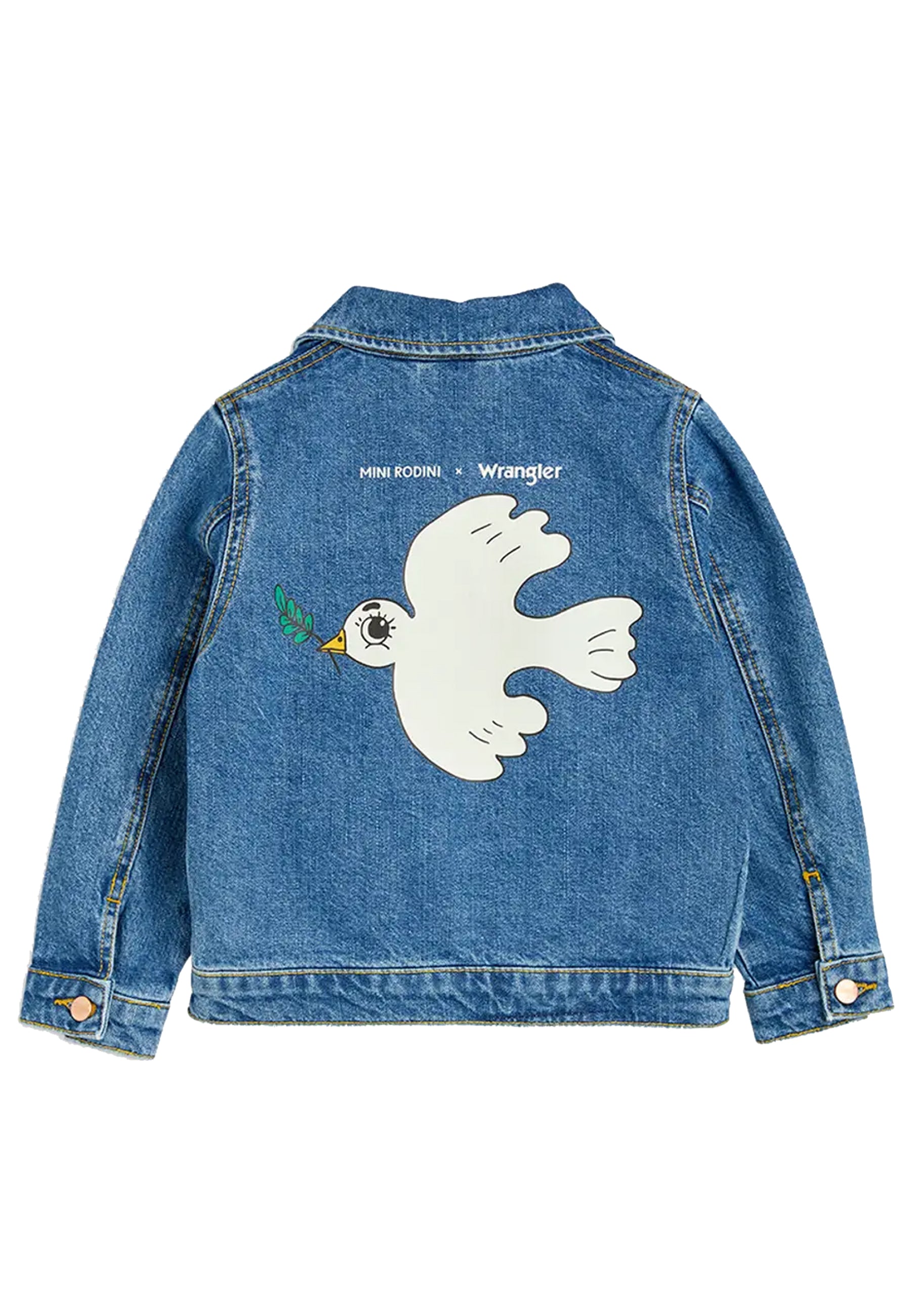 ViaMonte Shop | Mini Rodini giubbino blu bambina in denim