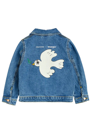 ViaMonte Shop | Mini Rodini giubbino blu bambina in denim
