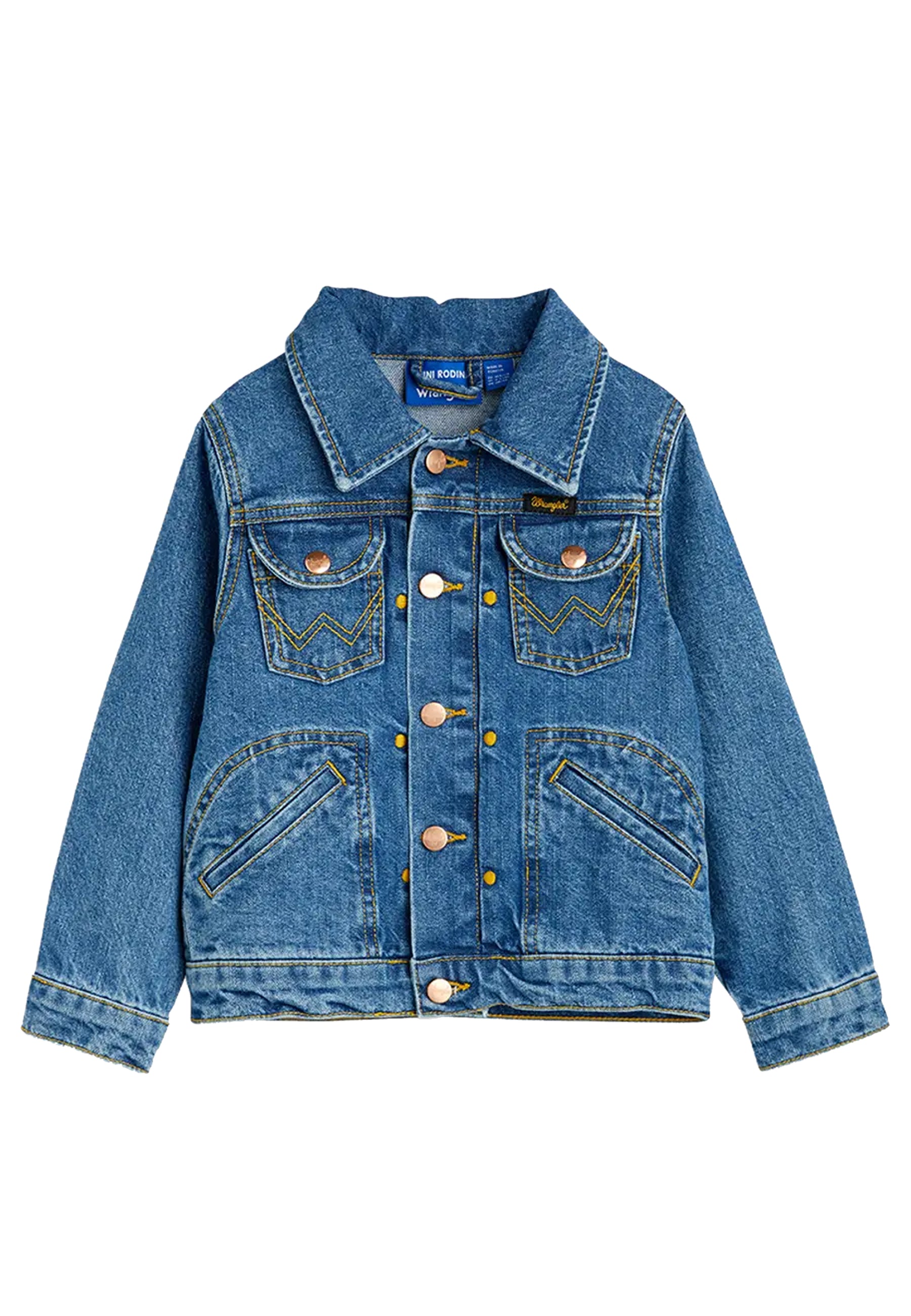 ViaMonte Shop | Mini Rodini giubbino blu bambina in denim