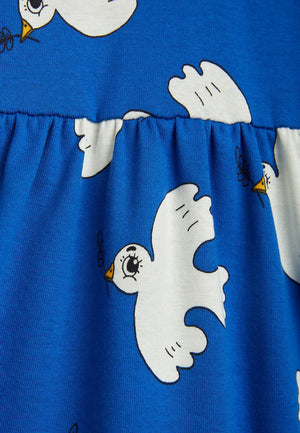 ViaMonte Shop | Mini Rodini vestito blu bambina in cotone