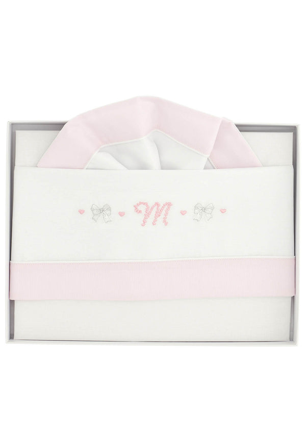 ViaMonte Shop | Monnalisa lenzuolino culla bianco neonata in cotone
