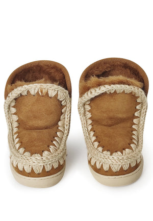 ViaMonte Shop | Mou kid Eskimo stivaletti cognac bambina in pelle scamosciata