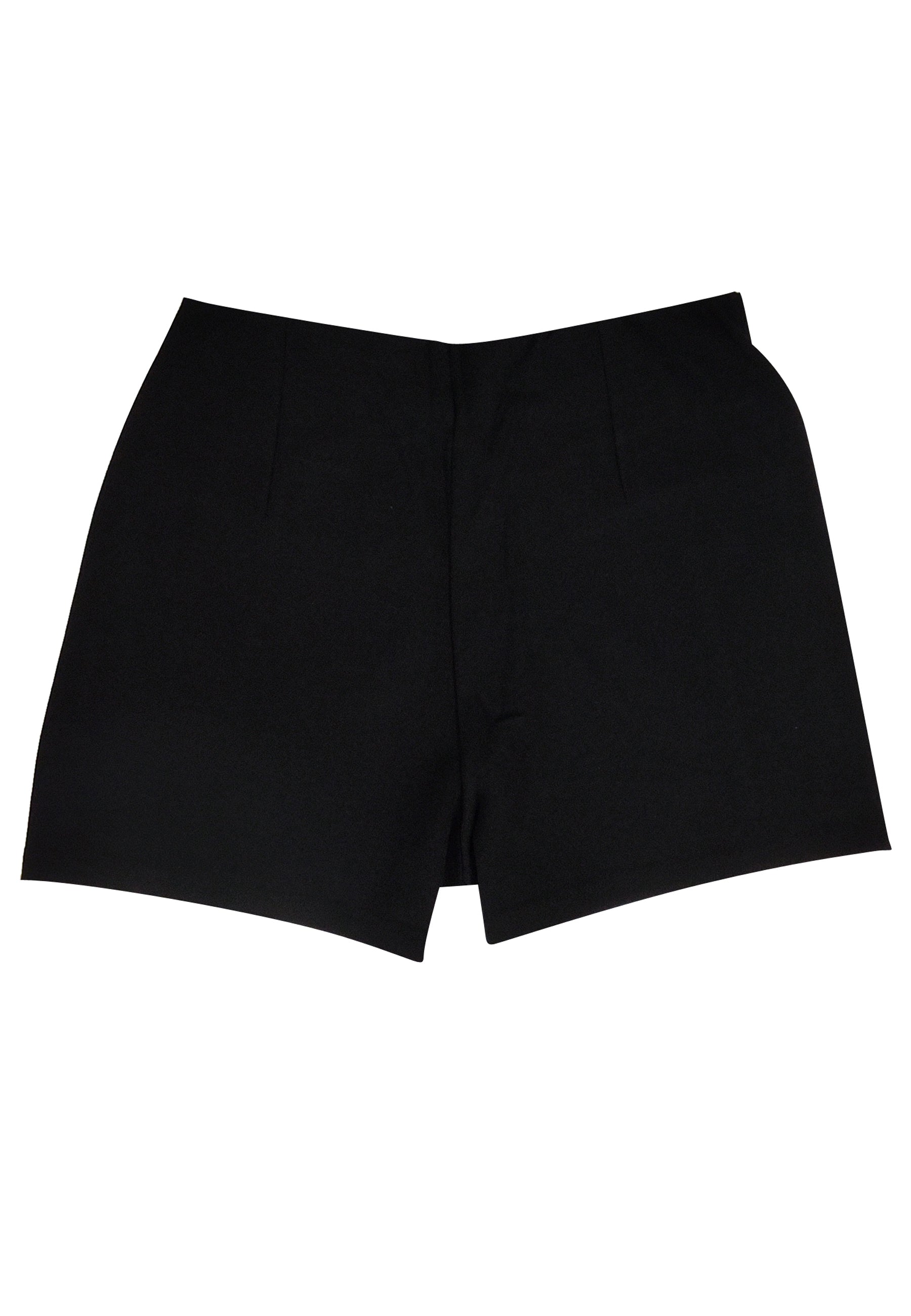 Patrizia Pepe shorts nero bambina in viscosa | ViaMonte Shop