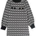 ViaMonte Shop | Pinko vestito nero/bianco bambina in viscosa