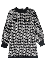 ViaMonte Shop | Pinko vestito nero/bianco bambina in viscosa