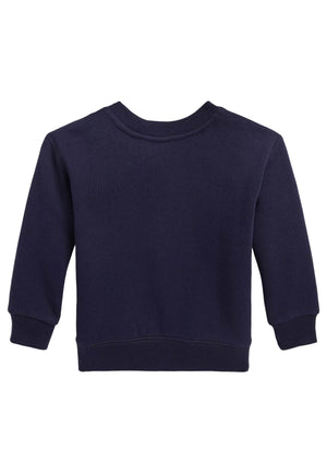 ViaMonte Shop | Ralph Lauren felpa blu neonato in cotone