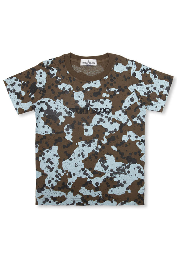ViaMonte Shop | Stone Island t-shirt verde militare bambino in cotone