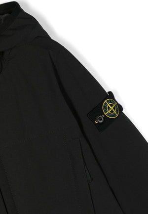 ViaMonte Shop | Stone Island giubbino nero bambino in tessuto tecnico