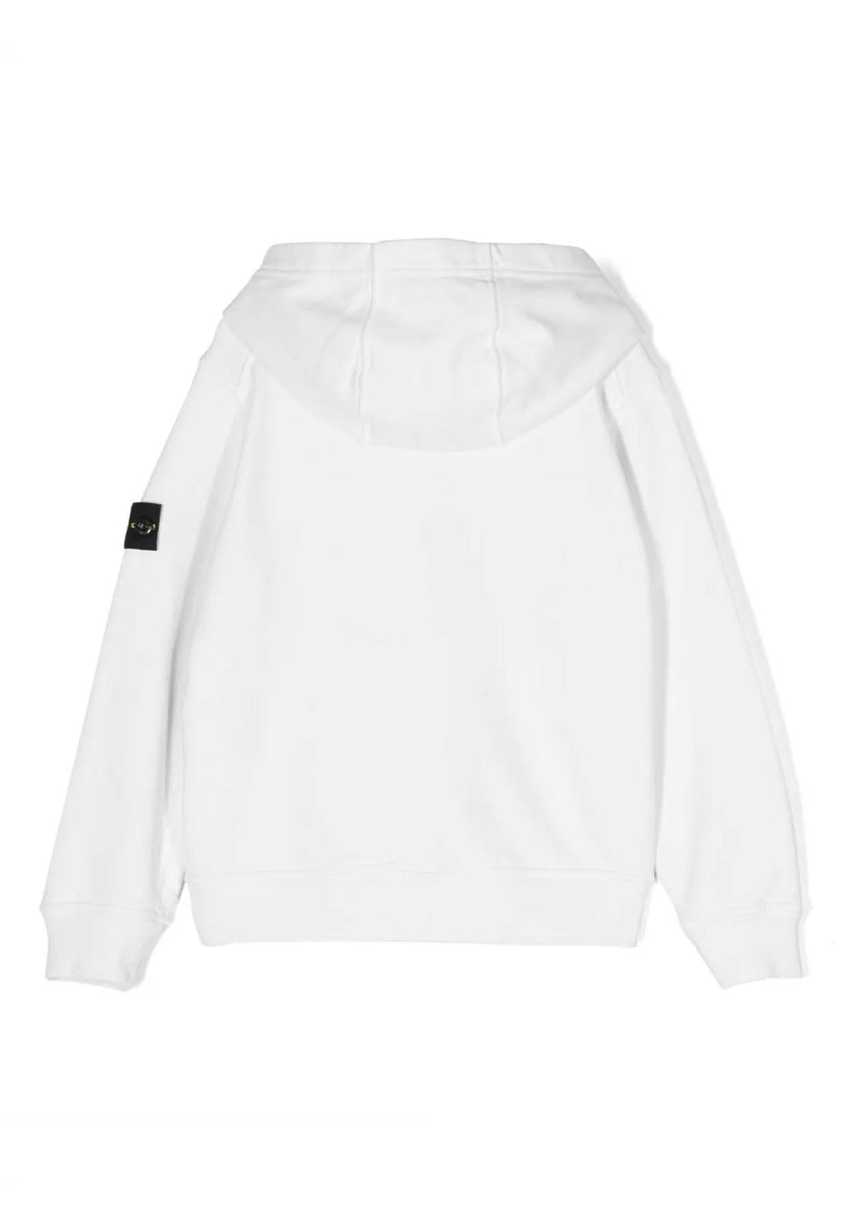 ViaMonte Shop | Stone Island felpa bianca bambino in cotone