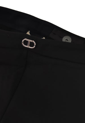 ViaMonte Shop | Twinset pantalone nero bambina in viscosa