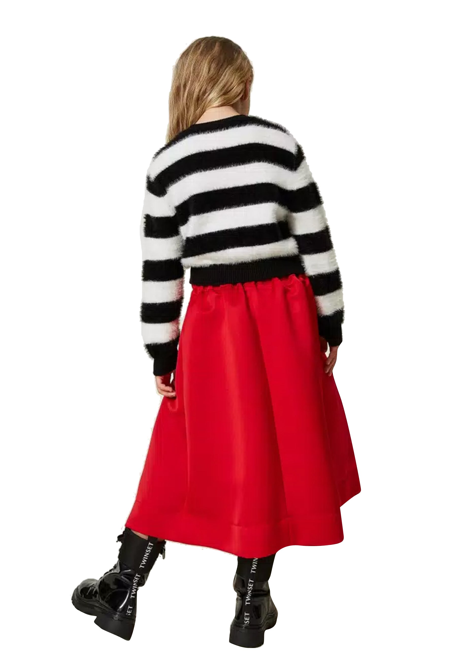 ViaMonte Shop | Twinset gonna rossa bambina in duchesse