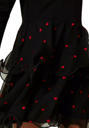 ViaMonte Shop | Twinset vestito nero bambina in viscosa