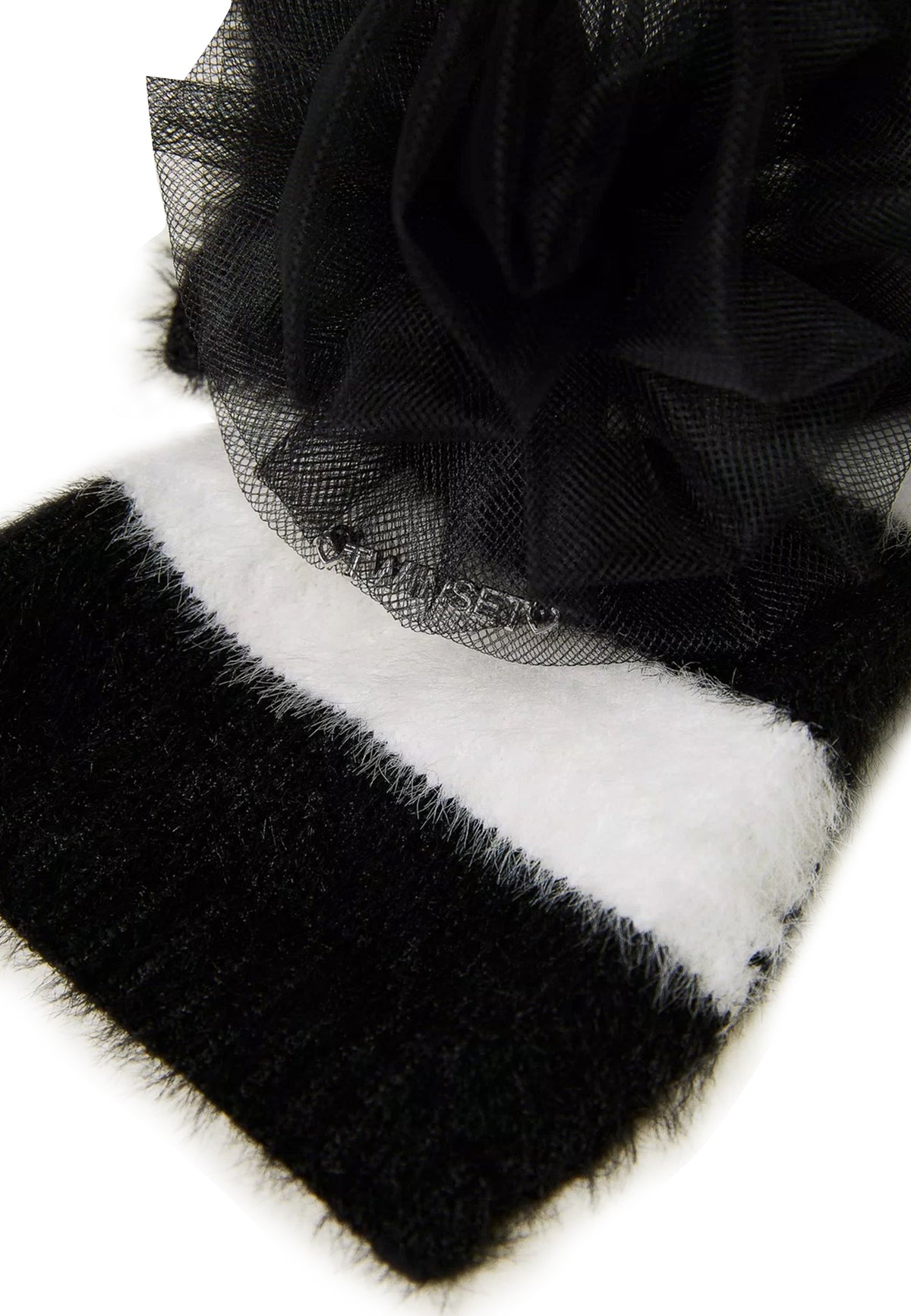 ViaMonte Shop | Twinset sciarpa bianco/nera bambina