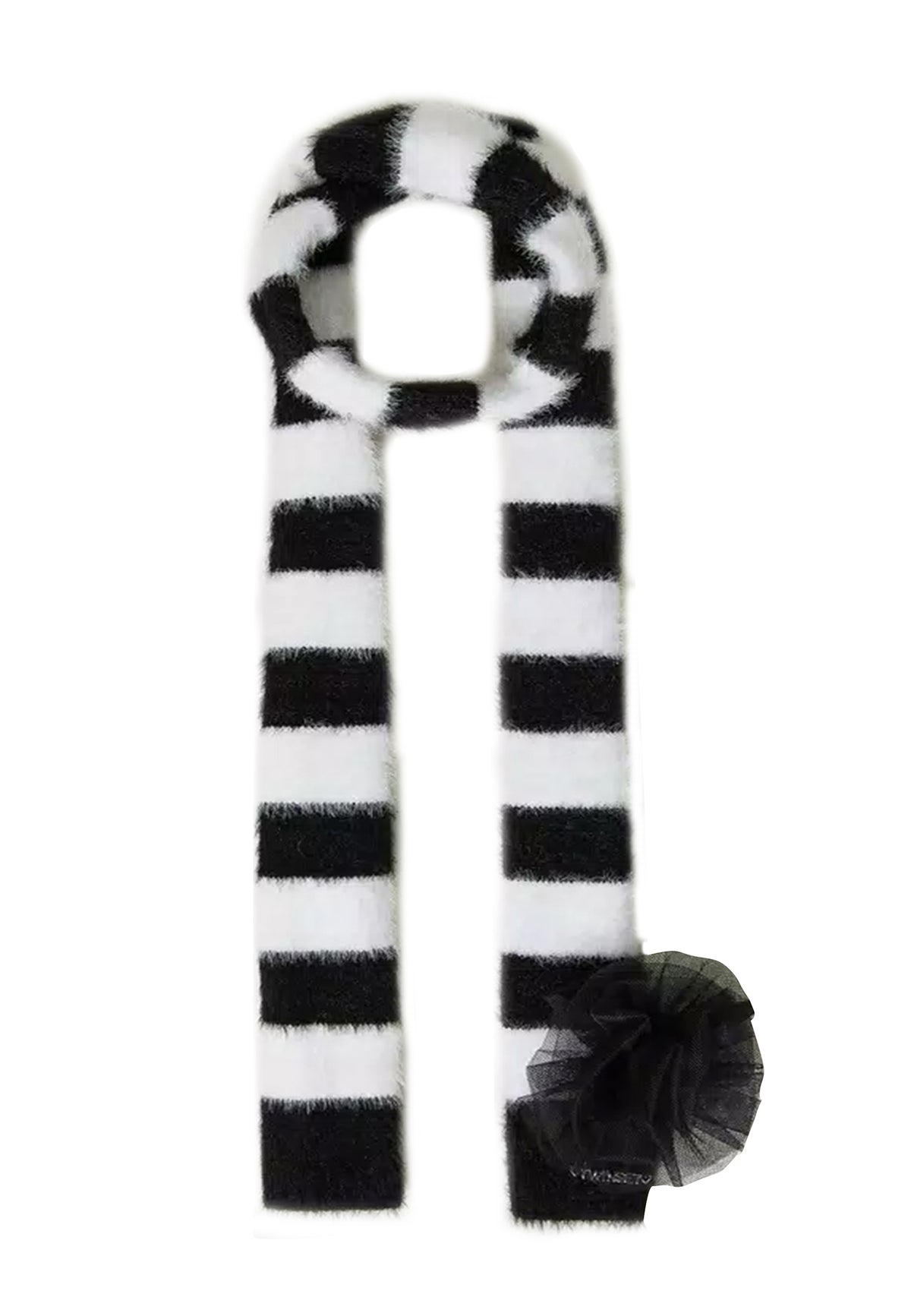 ViaMonte Shop | Twinset sciarpa bianco/nera bambina