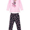 ViaMonte Shop | Barbie completo rosa/nero bambina in cotone