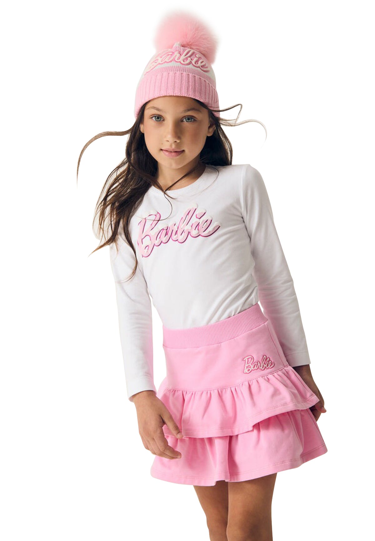 ViaMonte Shop | Barbie cappello rosa bambina in misto lana