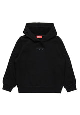 ViaMonte Shop | Diesel felpa nera bambina in cotone