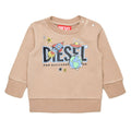 ViaMonte Shop | Diesel felpa beige neonato in cotone