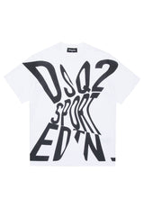 ViaMonte Shop | Dsquared2 t-shirt bianca bambino in cotone