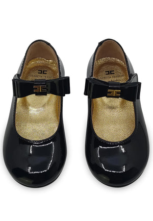 ViaMonte Shop | Elisabetta Franchi ballerine nere bambina in vernice