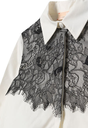 ViaMonte Shop | Elisabetta Franchi camicia bianca bambina in cotone