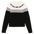 ViaMonte Shop | Elisabetta Franchi maglia nera/burro bambina in misto viscosa