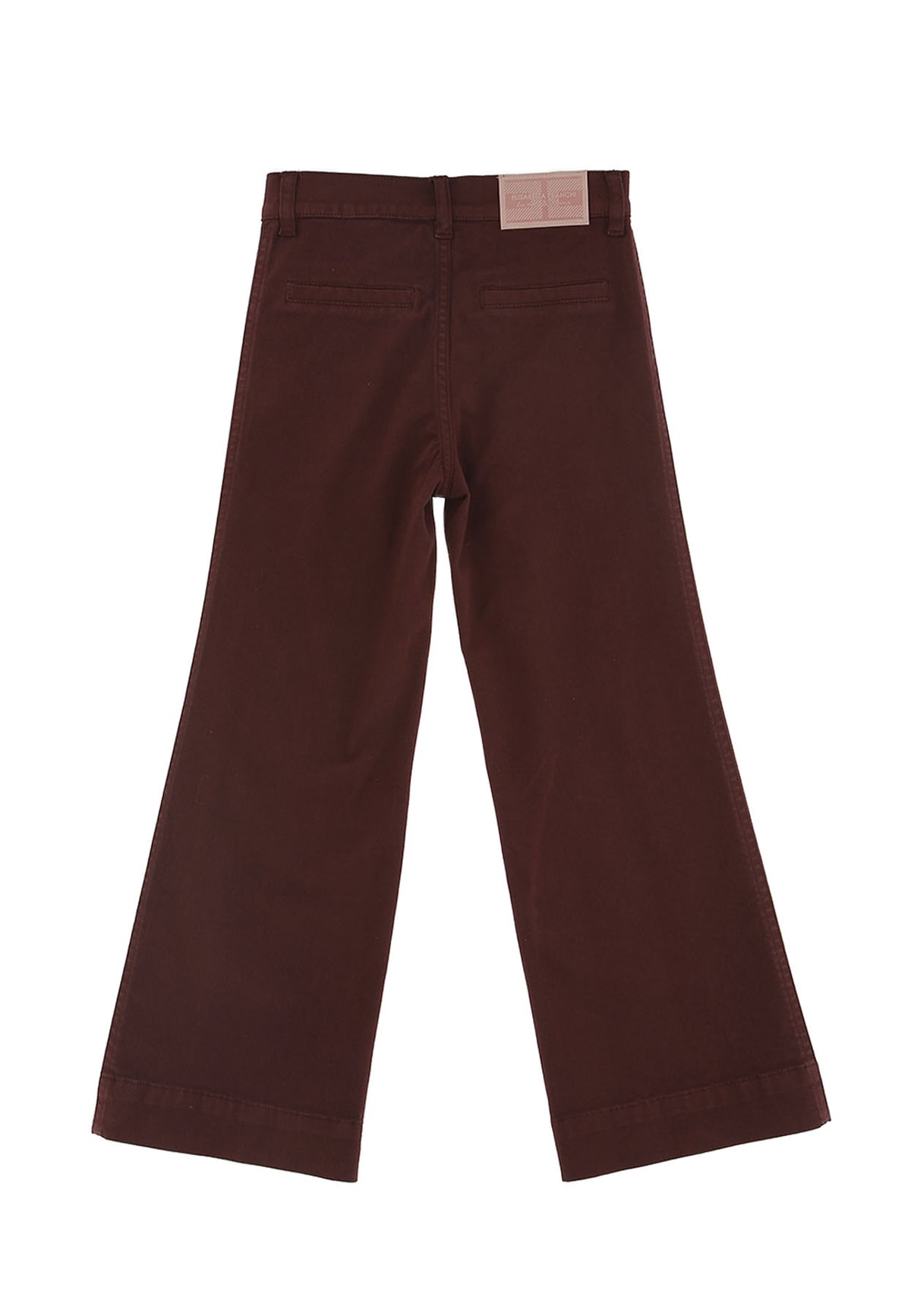 ViaMonte Shop | Elisabetta Franchi pantalone bordeaux bambina in cotone