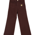 ViaMonte Shop | Elisabetta Franchi pantalone bordeaux bambina in cotone