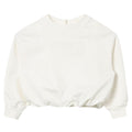 ViaMonte Shop | Elisabetta Franchi felpa bianca neonata in cotone