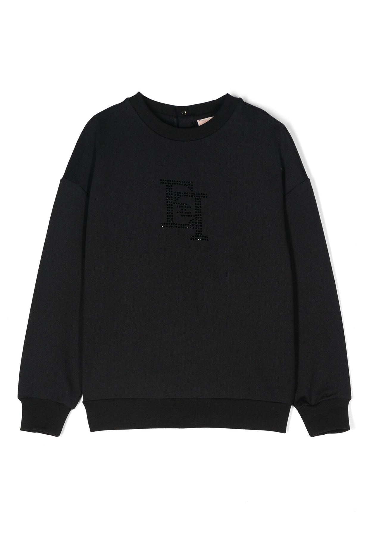 ViaMonte Shop | Elisabetta Franchi felpa nera bambina in cotone