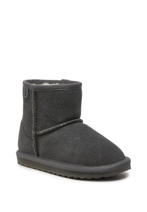 ViaMonte Shop | EMU Australia stivaletti wallaby mini grigi bambina in pelle scamosciata