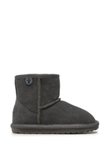 ViaMonte Shop | EMU Australia stivaletti wallaby mini grigi bambina in pelle scamosciata