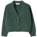 ViaMonte Shop | Il Gufo maglia cardigan verde bambino in lana