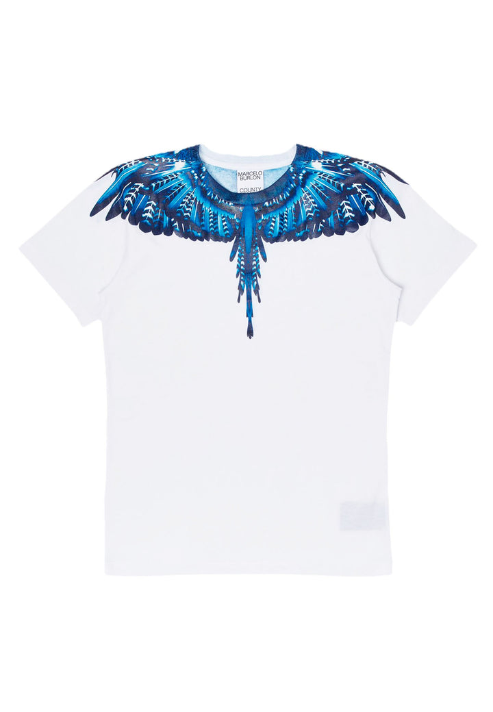 Marcel Burlon T Shirt Bianca Marcelo Burlon Maglietta Marcelo