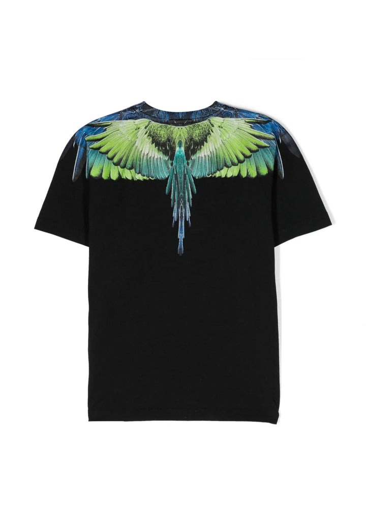Marcelo Burlon County of Milan t-shirt nera bambino in cotone