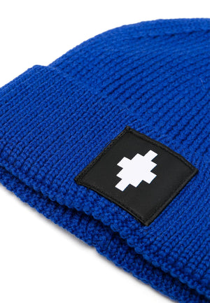 ViaMonte Shop | Marcelo Burlon cappello blu bambino in misto lana