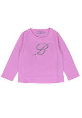 ViaMonte Shop | Miss Blumarine t-shirt rosa bambina in cotone