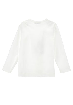 ViaMonte Shop | Monnalisa t-shirt bianca bambina in cotone