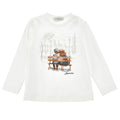 ViaMonte Shop | Monnalisa t-shirt bianca bambina in cotone
