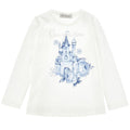 ViaMonte Shop | Monnalisa t-shirt bianca bambina in cotone