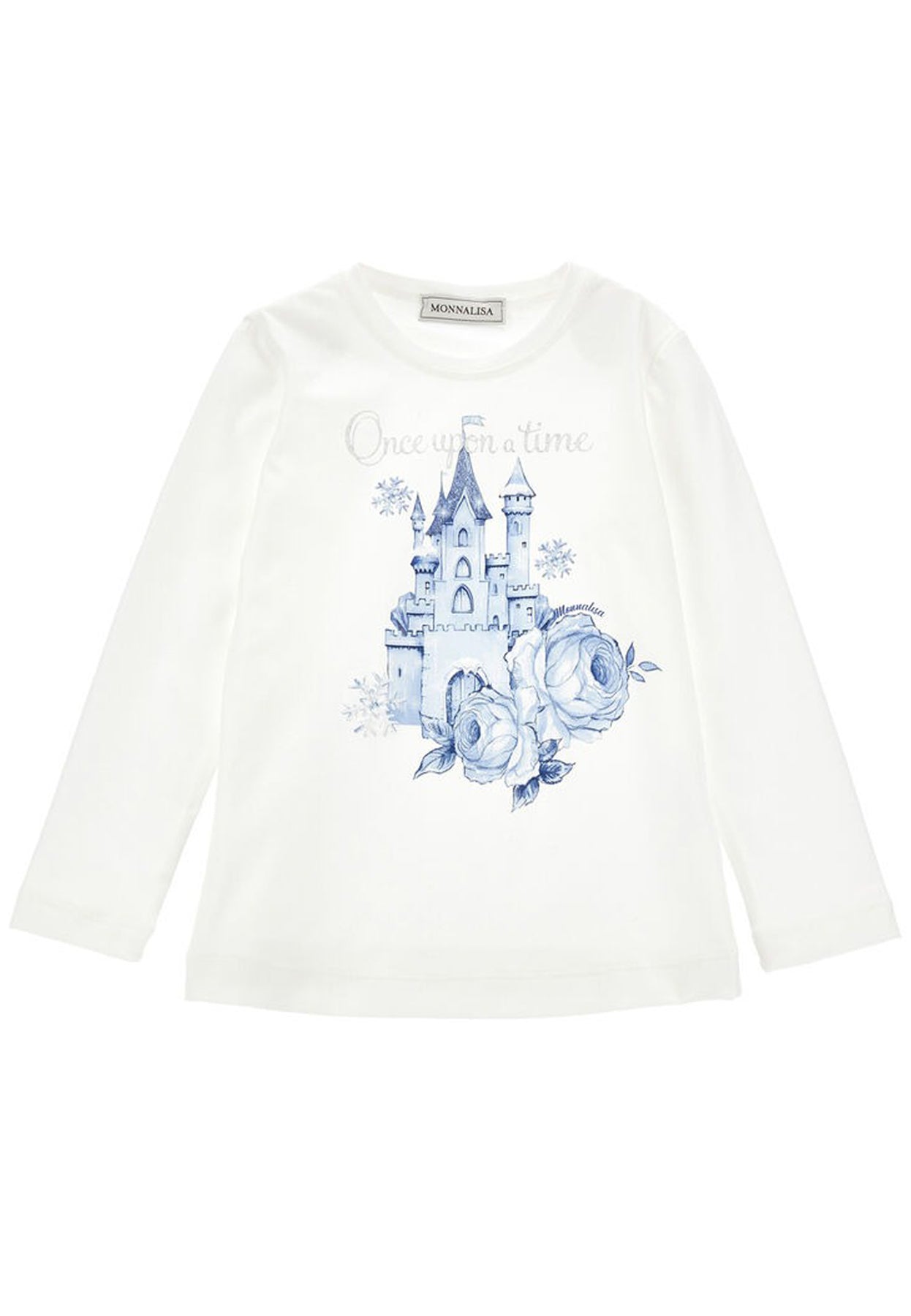 ViaMonte Shop | Monnalisa t-shirt bianca bambina in cotone