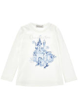 ViaMonte Shop | Monnalisa t-shirt bianca bambina in cotone