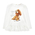 ViaMonte Shop | Monnalisa t-shirt bianca bambina in cotone