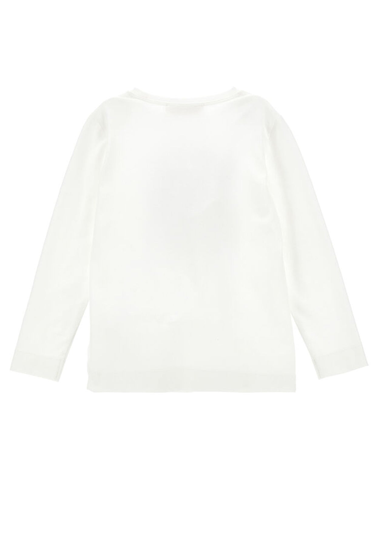 ViaMonte Shop | Monnalisa t-shirt bianca bambina in cotone