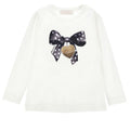ViaMonte Shop | Monnalisa t-shirt bianca bambina in cotone